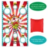 Sandbag Throwing Game Clown Flag Party Decor New Year 2024 Game for Home Parent-child Props Toss Games 4