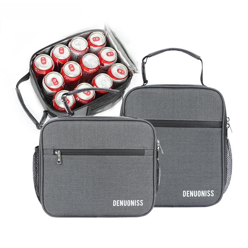 

Men Lunch Bag Simple Portable Lunch Box Bag Cute Thermal Insulated Outdoor Small Lunch Waterproof Keep Food Fresh Handbag