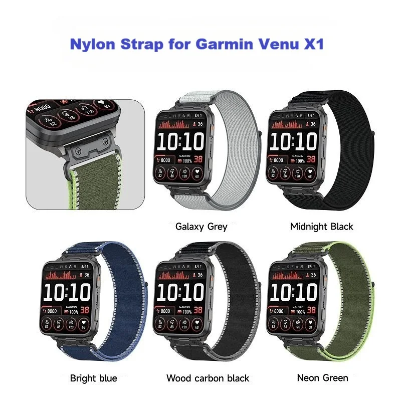 Nylon Trail Loop Sport Strap - 24mm Breathable Wristband