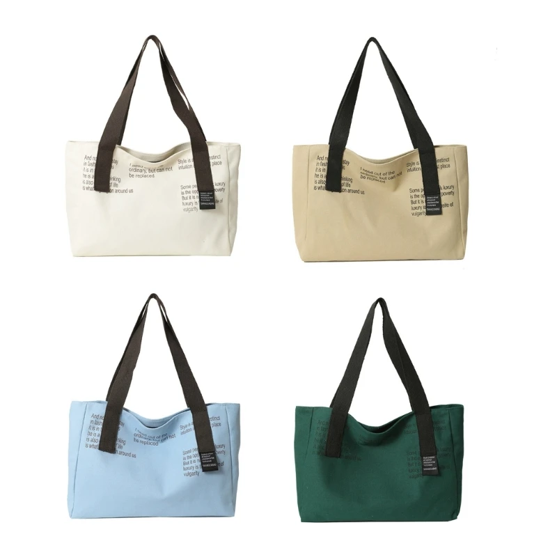 

Large Capacity Tote Bag Women Handbags Simple Top Handle Bag Lady Canvas Hand Bags Casual Female Big Shopper Bag E74B
