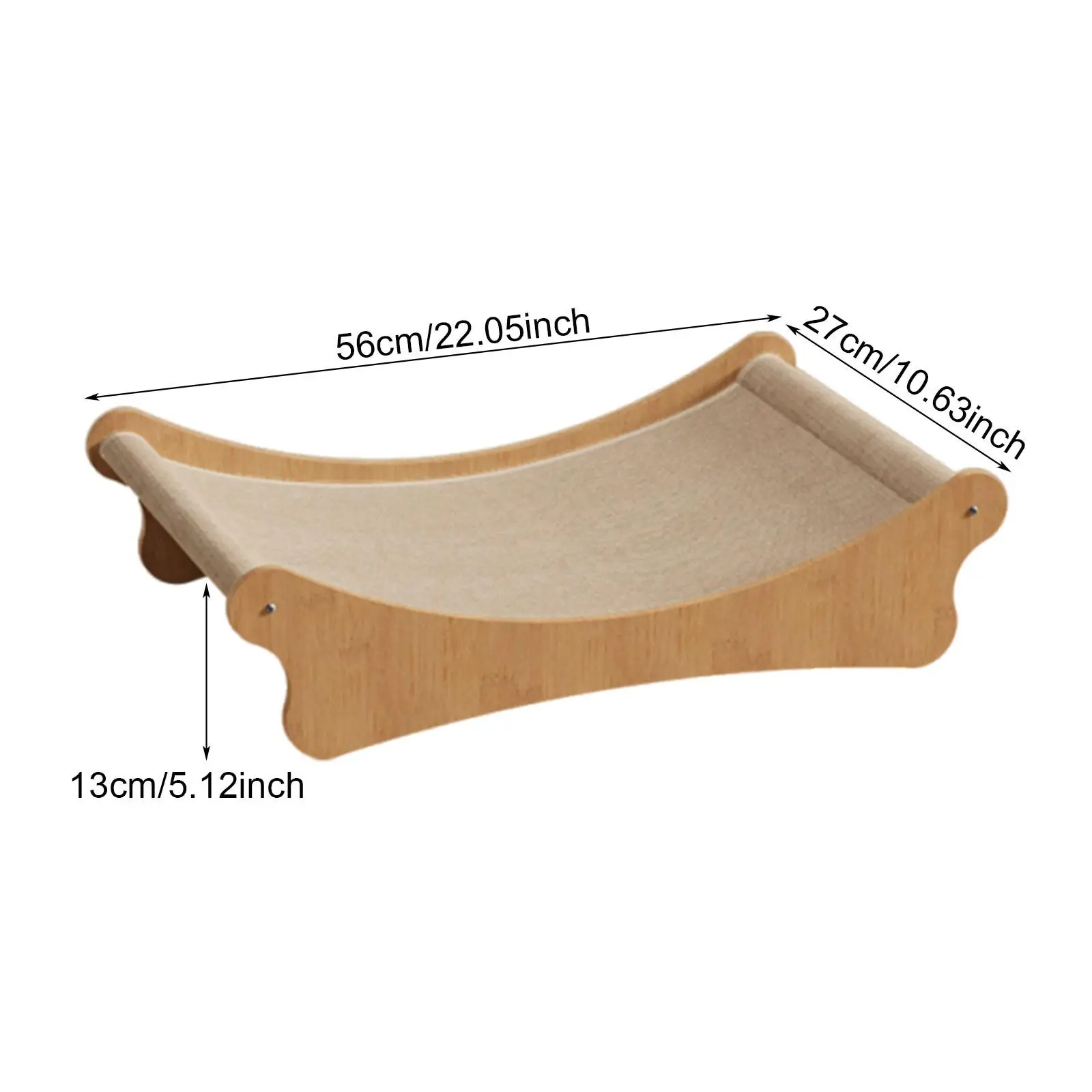 Cat Scratcher Bed, Gift, Grinding Claw Toy, Rest Wear Resistant, Wooden, Pet Furniture Playing Scratch Pad Cat Scratching Board