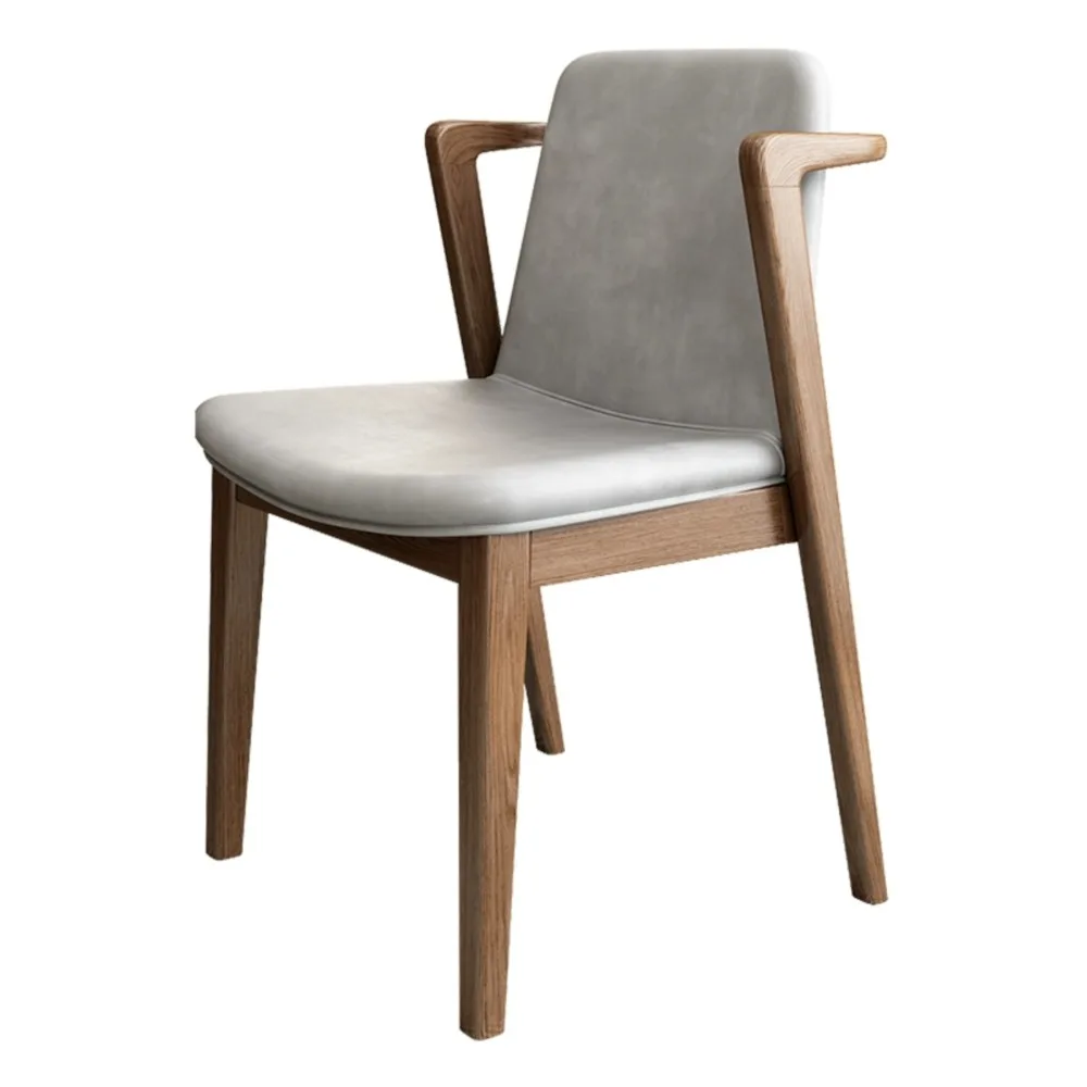 

Solid wood dining chairs, dining tables, chairs, household restaurants, soft bags, backrests, chairs, modern minimalist internet