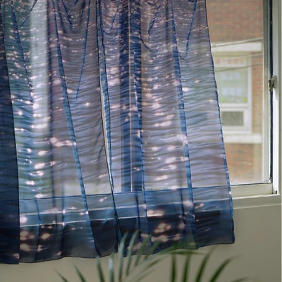 Scenery Tree Tulle Sheer Curtains for Living Room Decoration Curtains for the Room Bedroom Kitchen Voile Pervious To Light 4
