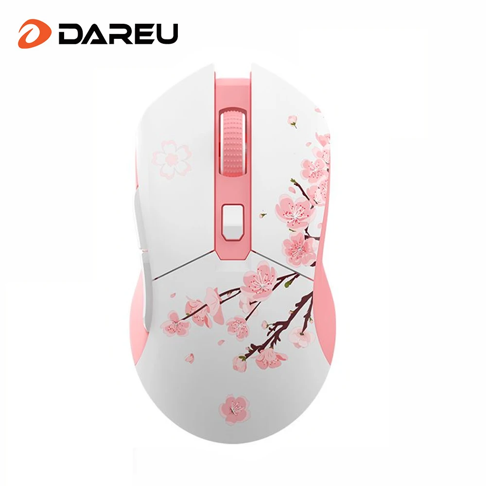 Dareu-modos Duplos Gamer Mouse Rgb 2.4g Ratos de Jogos com Fio sem Fio Bateria Recarregável Embutida de 930mah Conjunto Macro para pc Laptop