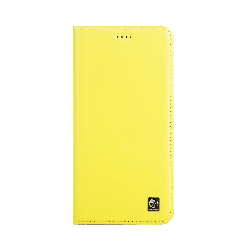 Luxury Genuine Leather Flip Wallet Phone Cover