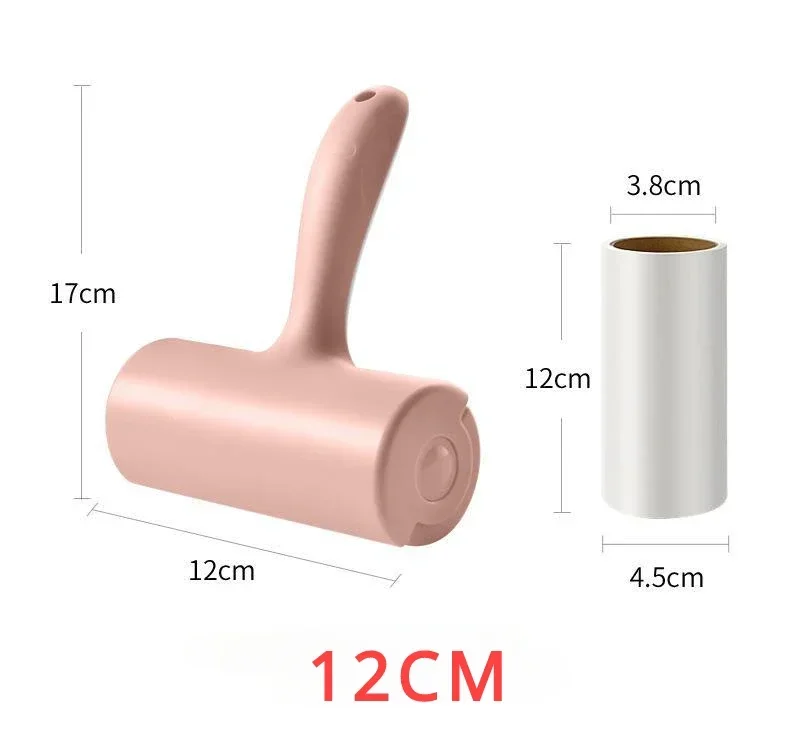 Tearable Roll Paper Sticky Roller Dust Wiper Pet Hair Clothes Carpet Tousle Remover Replaceable Home Cleaning Brush Accessories