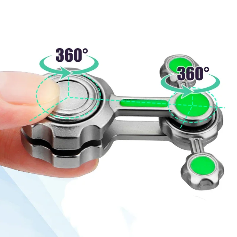 Fidget Spinner Toys Metal Chaos Pendulum Double Pendulum Hand Fingers Gyro Antiestres for Children Adults EDC