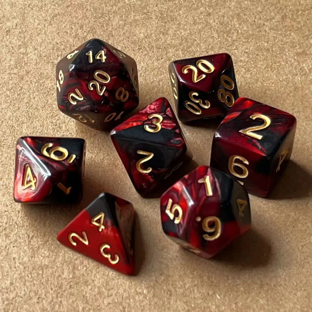 

7 шт./партия, многогранные кости для настольных игр