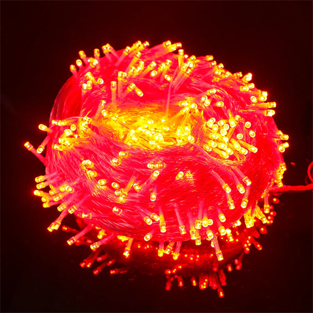 thumbnail image 1 of Guirnalda de luces LED navideñas para exteriores, 10/20/30/100 m, para decoración de fiestas, bodas y vacaciones, 1 of 5