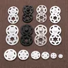 50set 7-21mm Black/White/Clear Plastic Round Snap Buttons Baby Doll Clothes Fasteners DIY Sewing Crafts Scrapbooking Accessories 6