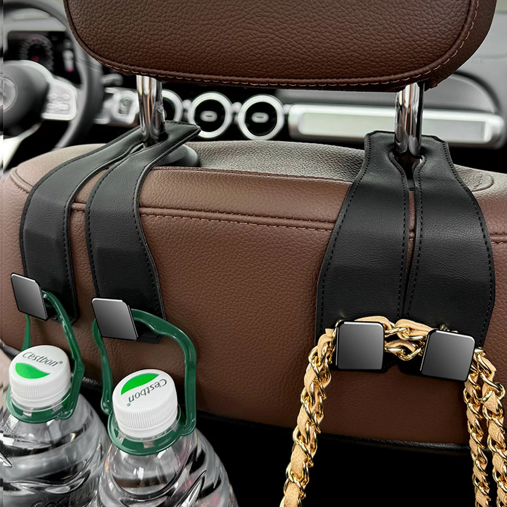 Car Headrest Hook Dual Hook 20KG Load-Bearing Alloy Hanger Tool
