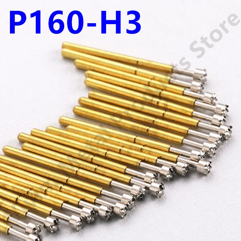 20/100PCS P160-H3 Feder Test Pin Test Sonde 23 oder 24,5mm Durchmesser 1,80mm Nadel Pogo Pin P160-H 1,36mm Platine PCB Test Werkzeug – Detail 4