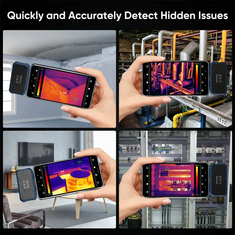 256*192 Mobile Phones Thermal Imager GW256A Thermal Imaging Camera Type-C Camera For Device Fault Detect thermal imaging camera