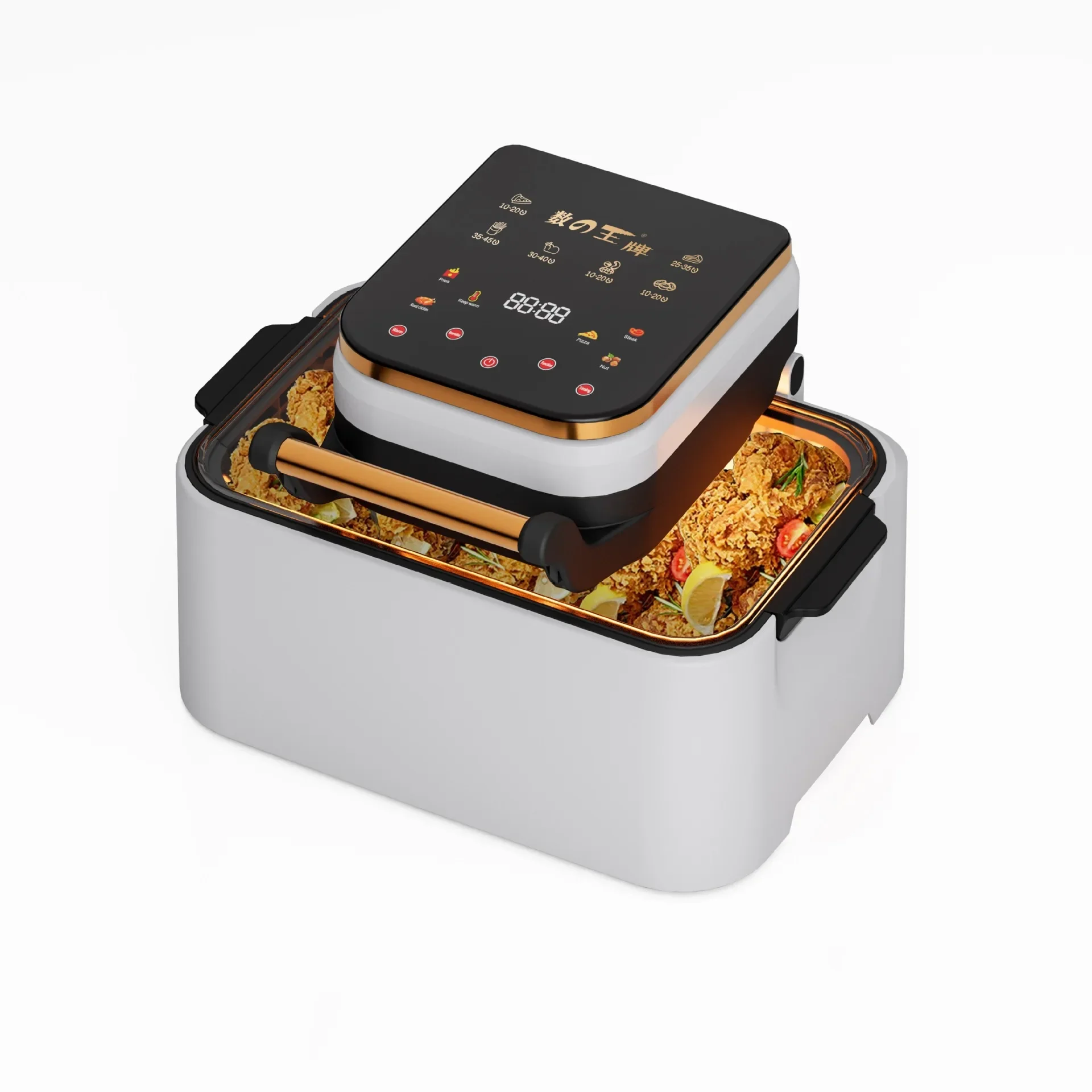 air fryer Large capacity multifunctional stainless steel plastic household commercial air fryer 3