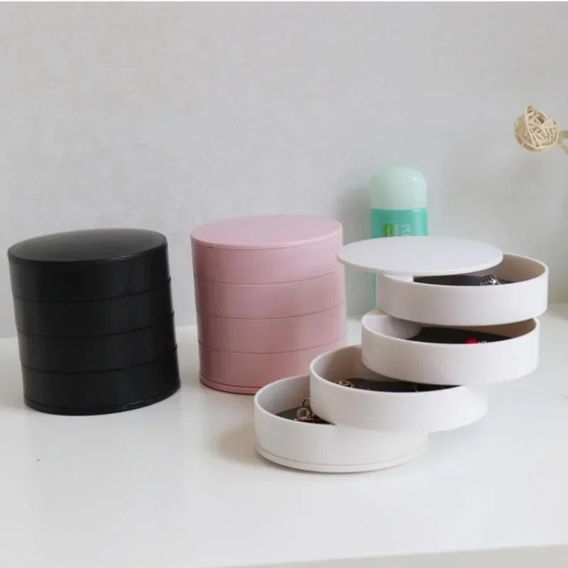 

2023 DIY Storage Box Silicone Drop Glue Rotating Overlapping Multi-layer Jewelry Box Storage Box Jewelry Rack Storage Rack
