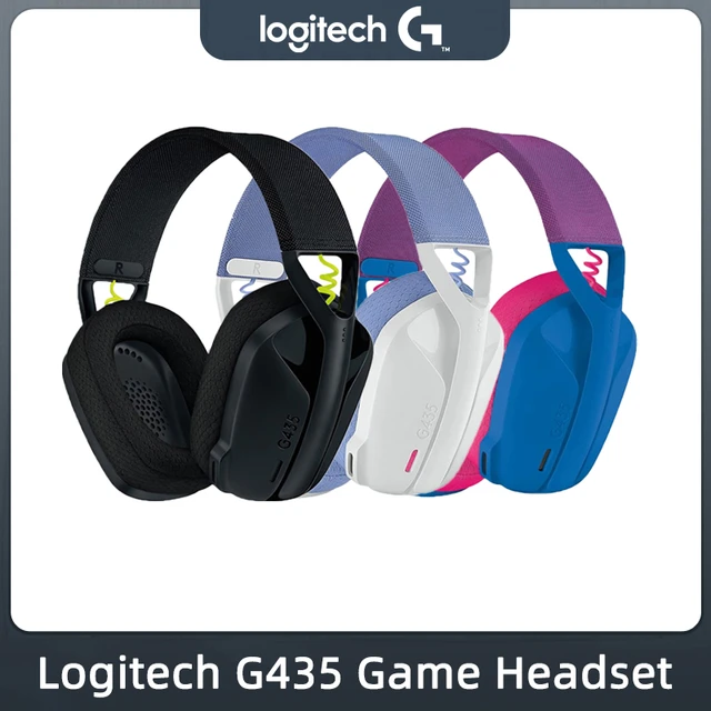 Logitech-auriculares inalámbricos G435 para juegos, cascos con Bluetooth  7,1, sonido envolvente, compatibles con juegos y música, micrófono  incorporado - AliExpress