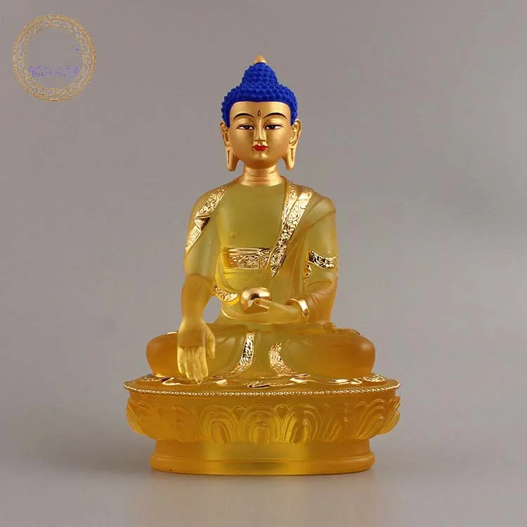 

Southeast Asia faith home Store SAFE GOOD LUCK Talisman Amitabha Sakyamuni Medicine Tathagata Buddha FENG SHUI Sculpture statue