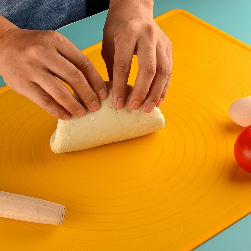 Thickening Rolling Dough Mat Sheet with Scale Large Non-Stick Silicone Baking Mat High Temperature Fondant Pastry Cake Board Pad