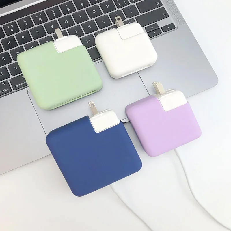 

Мягкий силиконовый защитный чехол для зарядного устройства для macBook Pro 67 Вт
