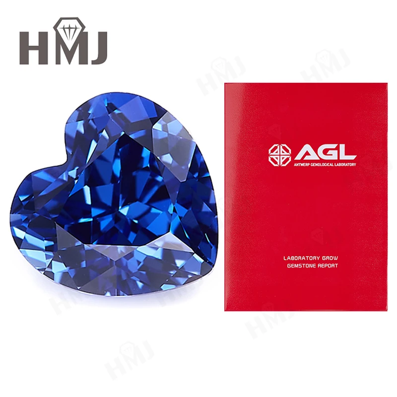 AGL-zertifizierter, im Labor gezüchteter Saphir, 0,1–11 Karat, in den Schliffen Prinzessin/Rund/Oval/Asscher/Kissen/Herz/Smaragd/Birne, für die Herstellung von Schmuck im DIY-Stil. – Detail 18