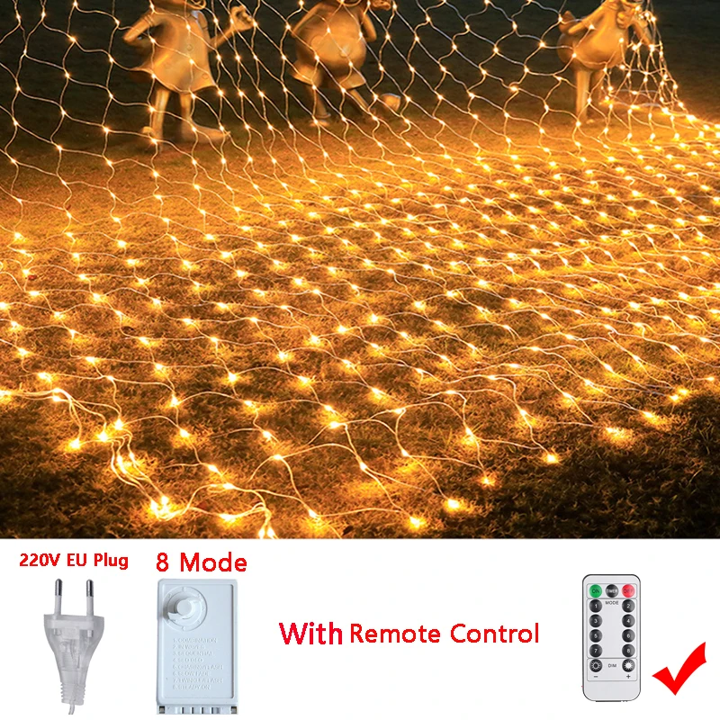 thumbnail image 1 of Guirnalda de luces LED para pesca al aire libre, 3 m a 54 m, guirnalda navideña para jardín, calle, árbol de boda, decoración de Ramadán 2023, 1 of 5