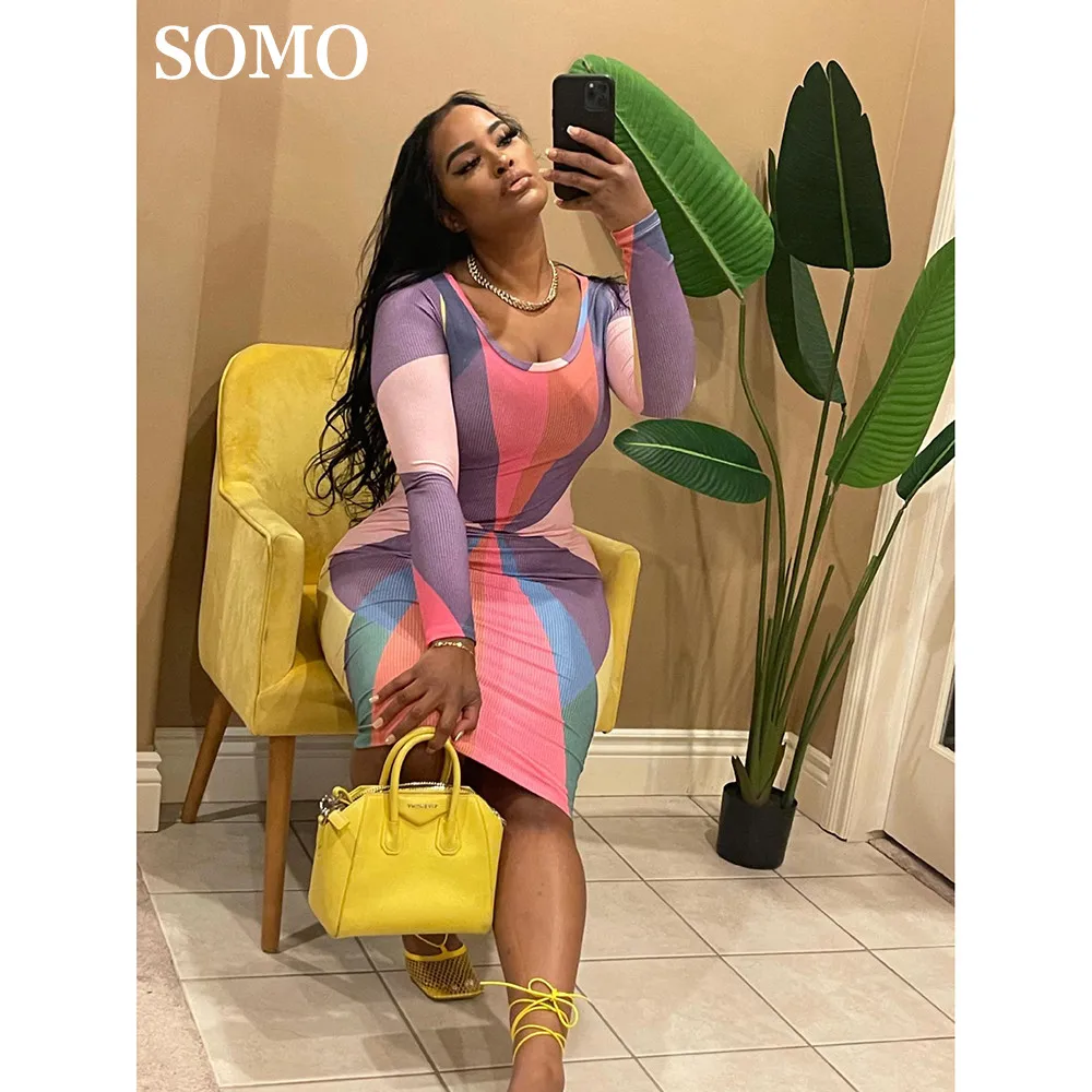 

Осенняя одежда, женское облегающее платье с круглым вырезом для женщин, сексуальные вечерние платья с длинным рукавом, Клубная одежда, оптовая продажа, Прямая поставка