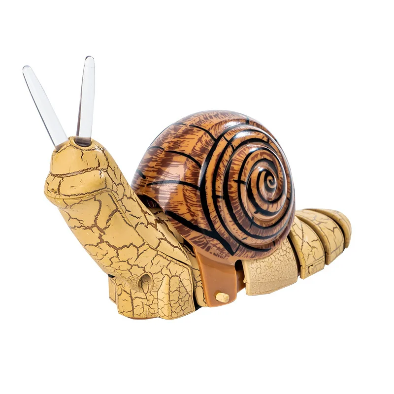 Simulation Funny Puzzle Toys  Little Snail with Light Children Play House Remote Control Biological Cognition Education Toys 6