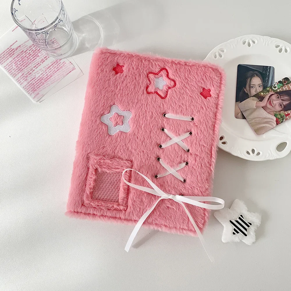 Plush A5 Album Binder - Photo Card and Postcard Organizer Notebook