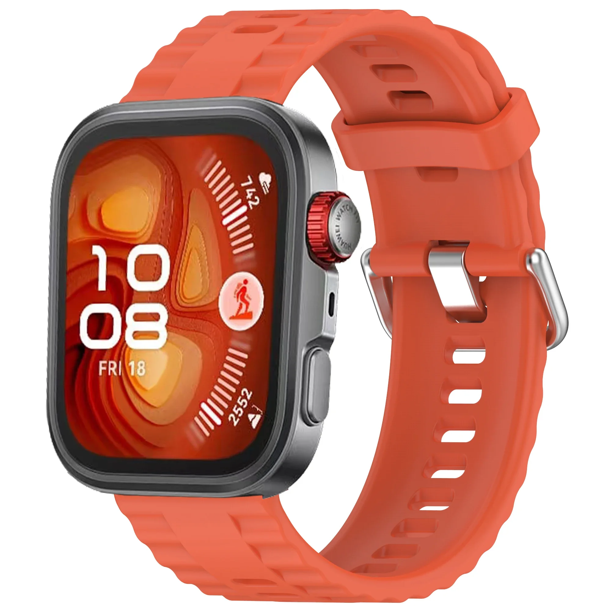 Enhanced Silicone Strap for Sports Smartwatch Replacement Wristband