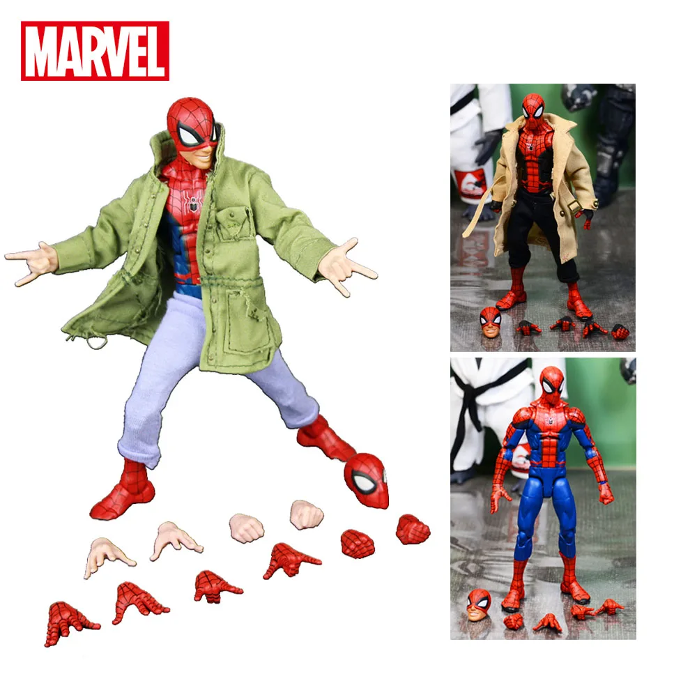 Marvel Classic Spider Man 6" Action Figure Clothing Amazing Pizza Red