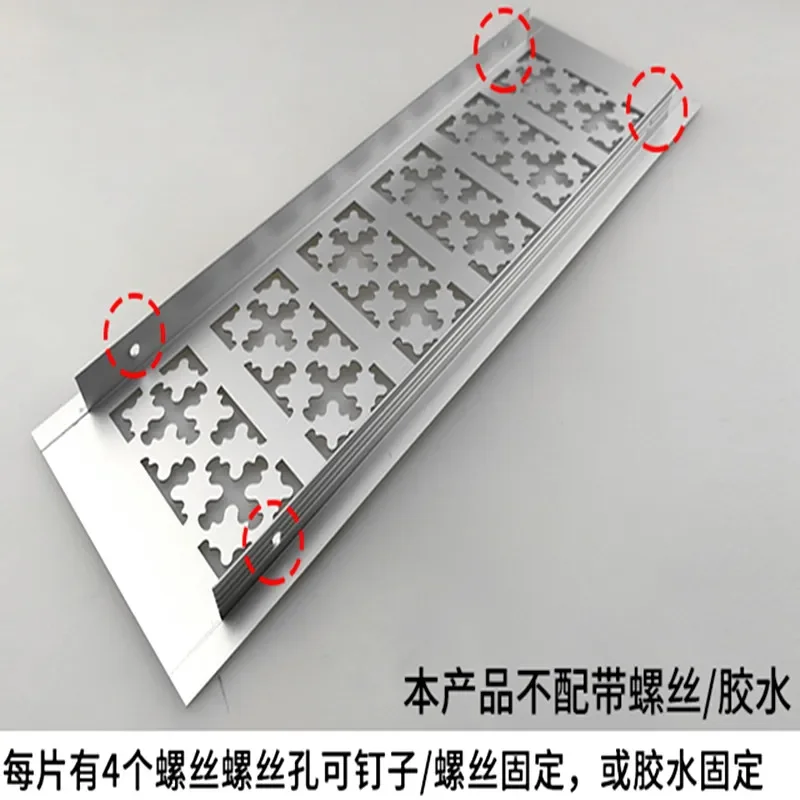 1Pcs/Lot 10cm ventilation grille Wide Anodized Aluminum Air Vent Ventilator Grille Cover Ventilation For Closet Shoe
