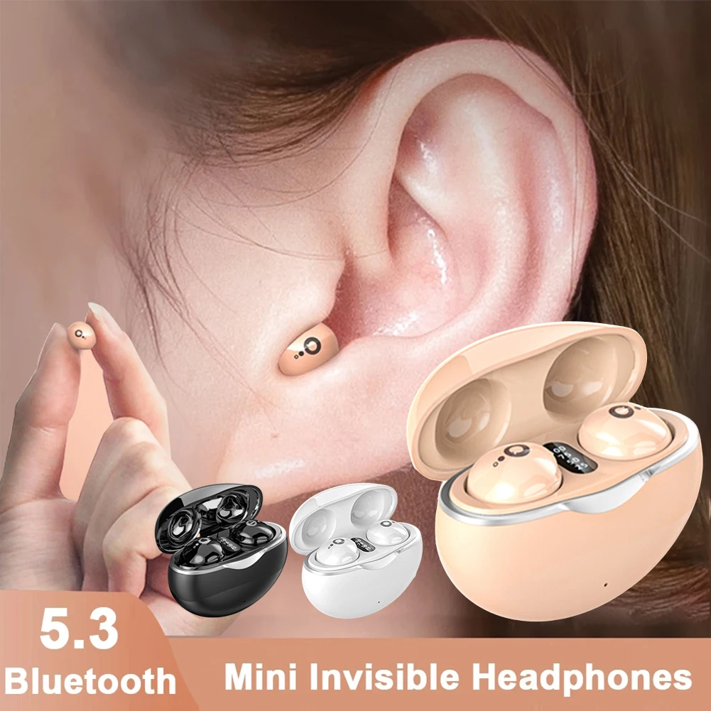 

Small Invisibles Bluetooth-Compatible Headset Portable Noise Reduction Earphone For Workout Walking