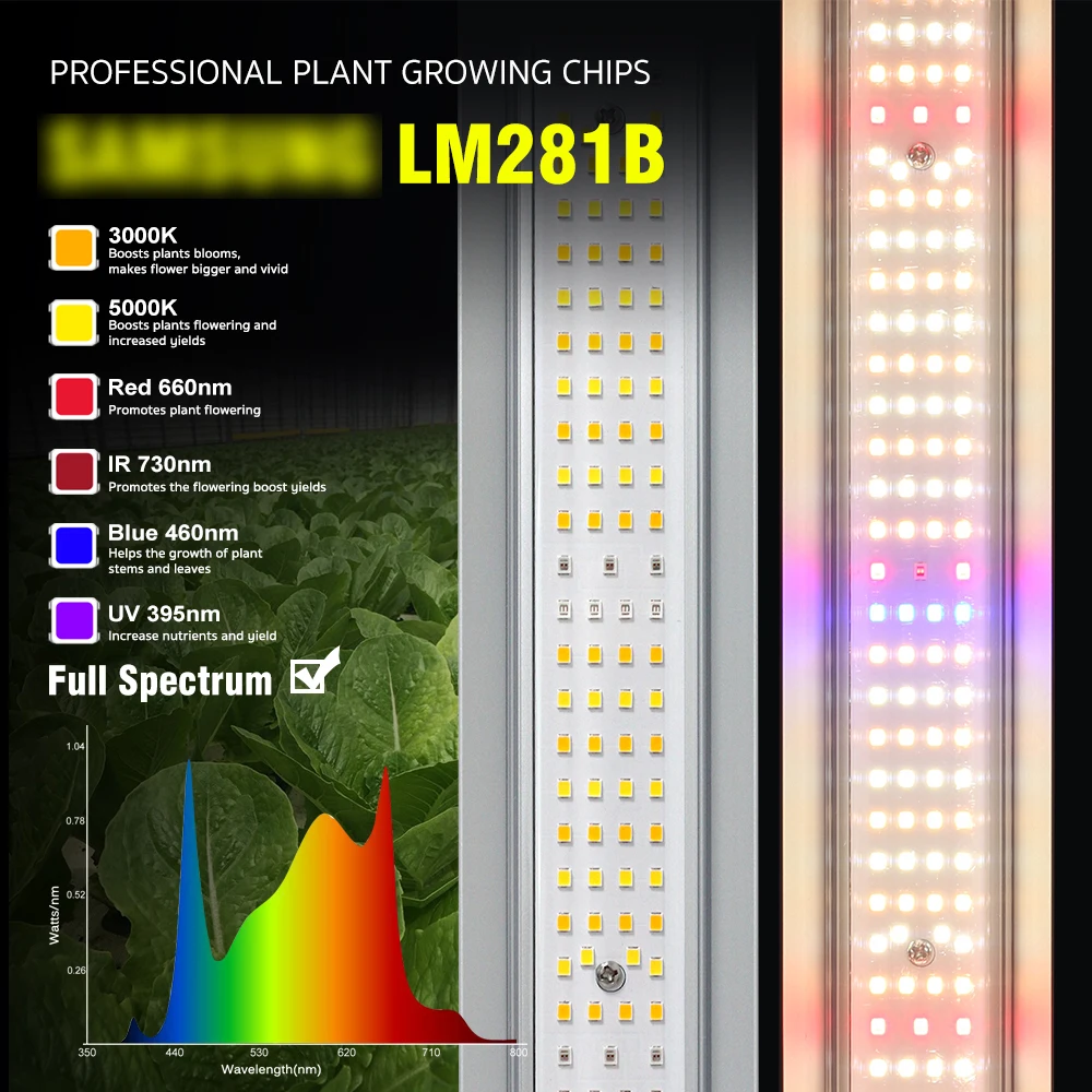 240W/320W/720W LED Full Spectrum Plant Grow Light Dimmable Foldable Indoor Plant Light Accelerates Rapid Growth