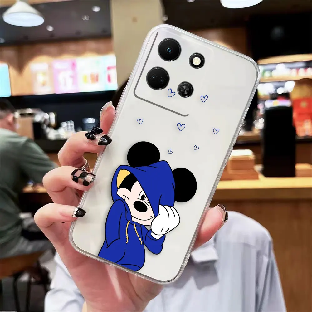 thumbnail image 1 of Clear Phone Case For Infinix NOTE 10 11 12 30 30i SMART 5 6 7 ZERO CAMON 19 20 PRO Case Shell Mickey Minnie Mouse Anime Cartoon, 1 of 5