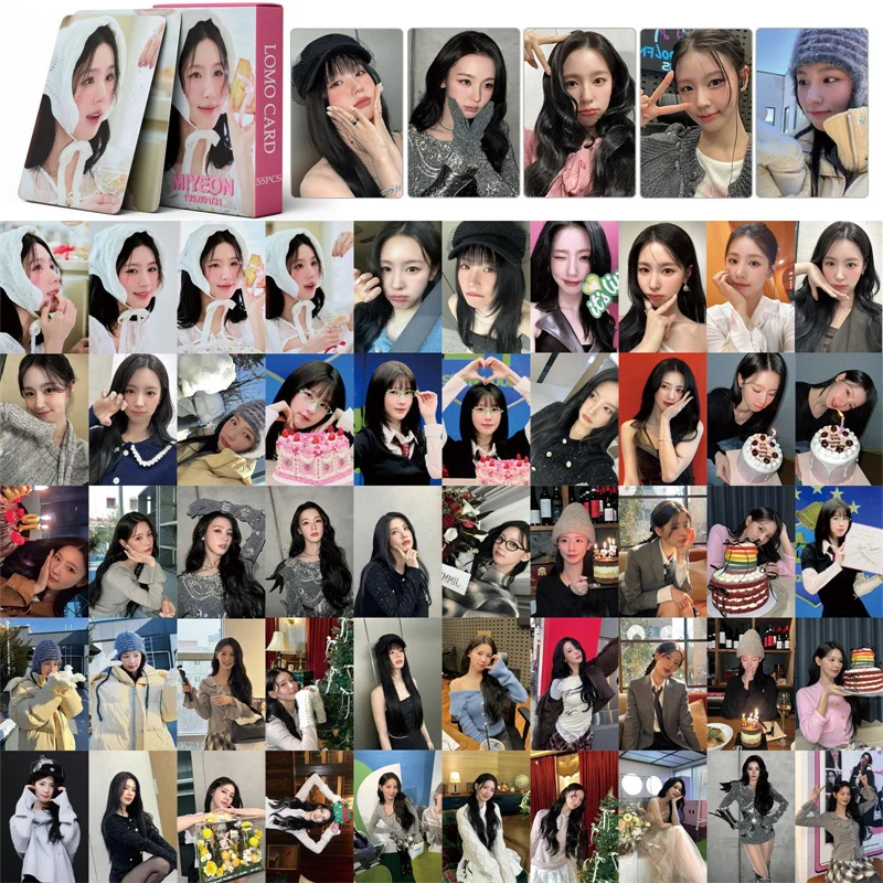 55pcs/set (G)I-DLE New Album Season's Greetings Girl Group LOMO Card Postcard Yuqi GIDLE Photo Card Collection Gift