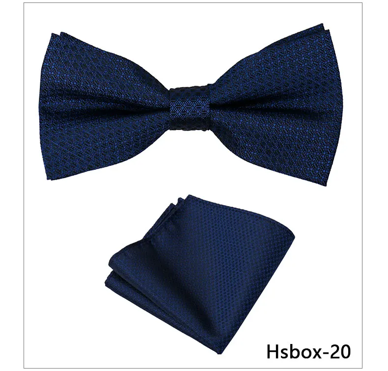 Bowtie Männer Set Einstecktuch Fliege Jacquare Paisley Floral Einstecktuch Für Mann Schwarz Schmetterling Taschentuch Anzug Vorgebundene Geschenke – Detail 28