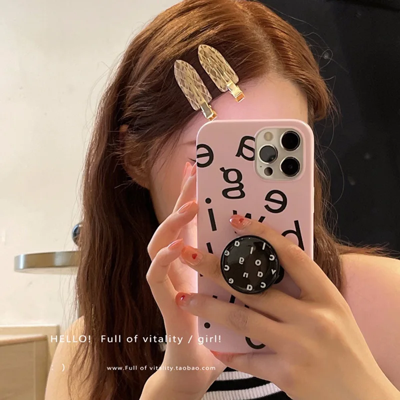 Korea Acetic Acid Seamless Hairpin Side Bangs Broken Hair One Word Seamless Hairpin Makeup Clip Hair Accessories Headwear Female