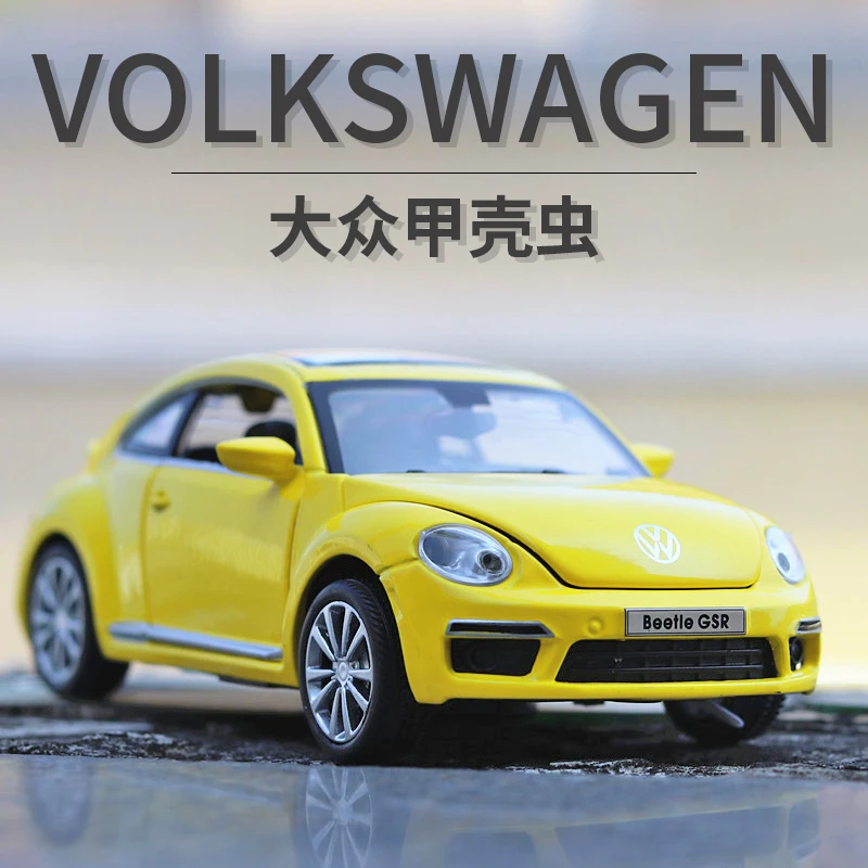 

1:32 VOLKSWAGEN Beetle GSR High Simulation Diecast Car Metal Alloy Model Car Children's toys collection gifts A134
