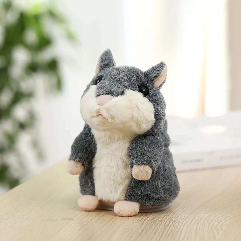 

Learn To Repeat The Small Hamster Plush Toy Talking Hamster Doll Toy Record Children's Sducational Toys For Children's Gifts