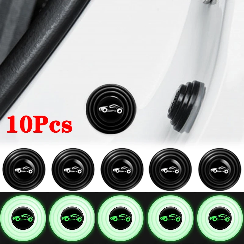 10Pcs Car Door Shockproof Pad Silent Gasket Shock-absorbing Stickers Car Trunk Sound Insulation Pad Thickening Cushion Stickers custom decals for trucks