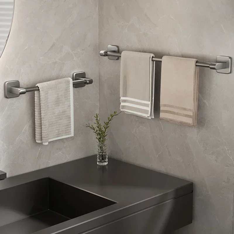 Self-Adhesive Home Bathroom Towel Rack Holder Without Drilling Wall Mounted Towel Shelf Kitchen Bathroom Accessories Hange towel holder,towel rack,bathroom facilities