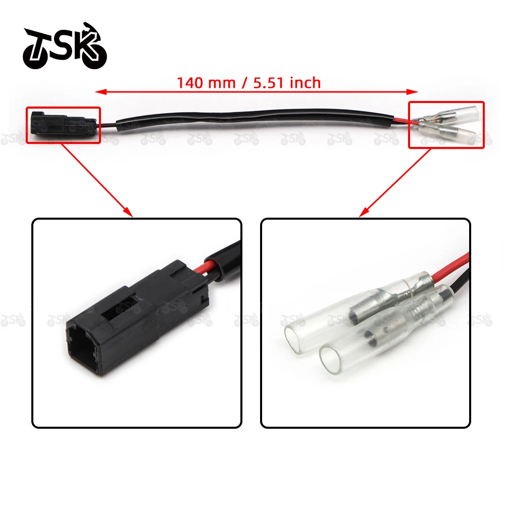 

2 Wires Adap Indicator Adapter Blinker Cable Plug For Ducati Monster 848 Turn Signal Wiring Harness Connectors Moto Accessories