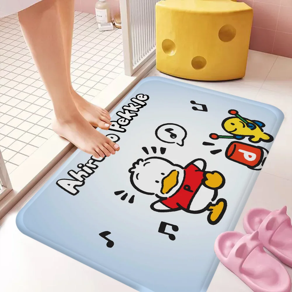P-Pekkle 귀여운 바닥 카펫, 북유럽 스타일 홈 도어 매트, 욕실 변기 매트, 침실 호텔 장식 매트