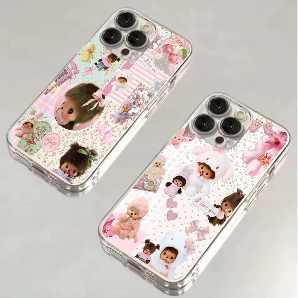 Adorable Monchhichi Shockproof Soft Clear Phone Case