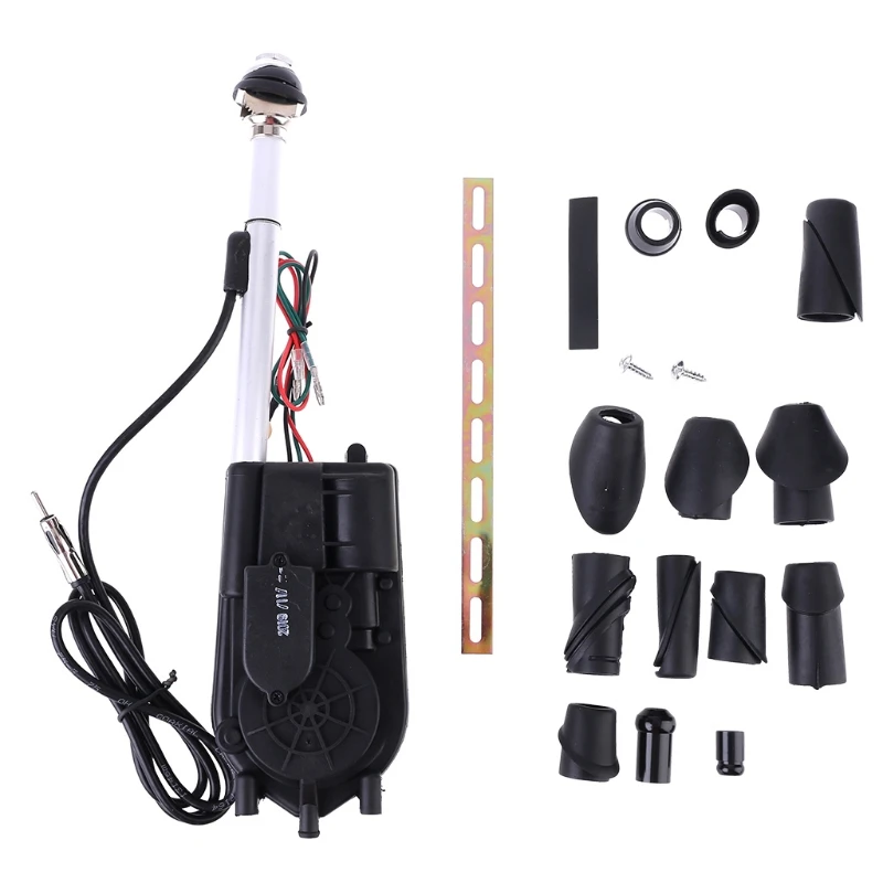 

Auto Car Power Electric Aerial Automatic Antenna Mast FM Radio Universal 12V Exterior Vehicle Power Aerial Waterproof
