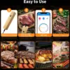Wireless Meat Thermometer Waterproof Probe Bluetooth Food Thermometer Support APP Remote Real-time Monitoring for BBQ Baking 2