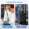 Stuffable Travel Pillow for Extra Luggage Velvet Travel Neck Pillow with Adjustable Neck Multifunctional Sleeping Rest Cushion 6