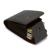 Multi-position Male And Female Neutral Organ Card Bag Large Capacity PU Leather Wallet Card Set Mini CardHolder  ID Credit Card