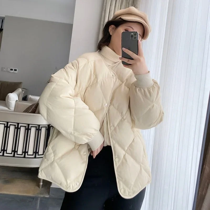 Winter Coat Women Puffer Jacket Winter New Korean Style Long Ladies Over-the-knee Cotton Padded Jacket Keep Warm Bubble Coat