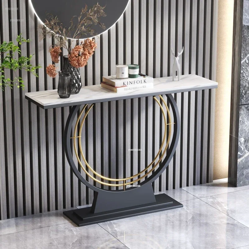 Nordic Console Tables Household Ultra Narrow Living Room Console Table Minimalist Wall Entry End View Platform Porch Cabinets